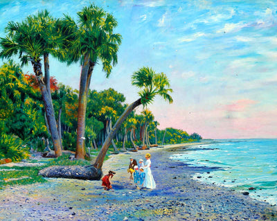 Palmetto Beach in Tampa in 1905 art print