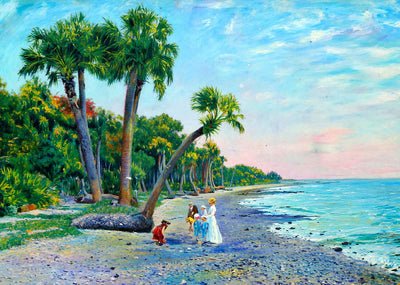 Palmetto Beach Tampa FL in 1905 Art Print (7 Sizes) - Premium Print