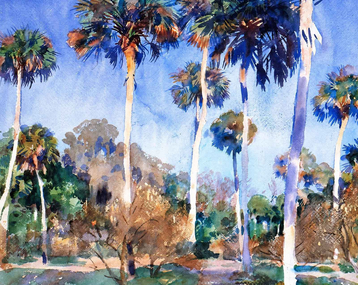 Palms fine art print by John Singer Sargent (1917)