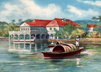 Palace of the Governor-General Manila Vintage Print (7 Sizes) - Enhanced