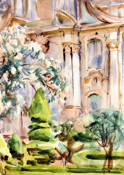 Palace and Gardens, Spain 1912 by John Singer Sargent Art Print (6 Sizes)