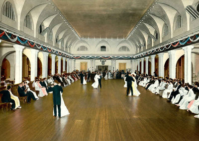 Ballroom Royal Poinciana Palm Beach in 1907 Vintage Print (7 Sizes)