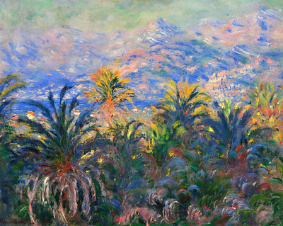 Palm Trees at Bordighera fine art print by Claude Monet (1884)