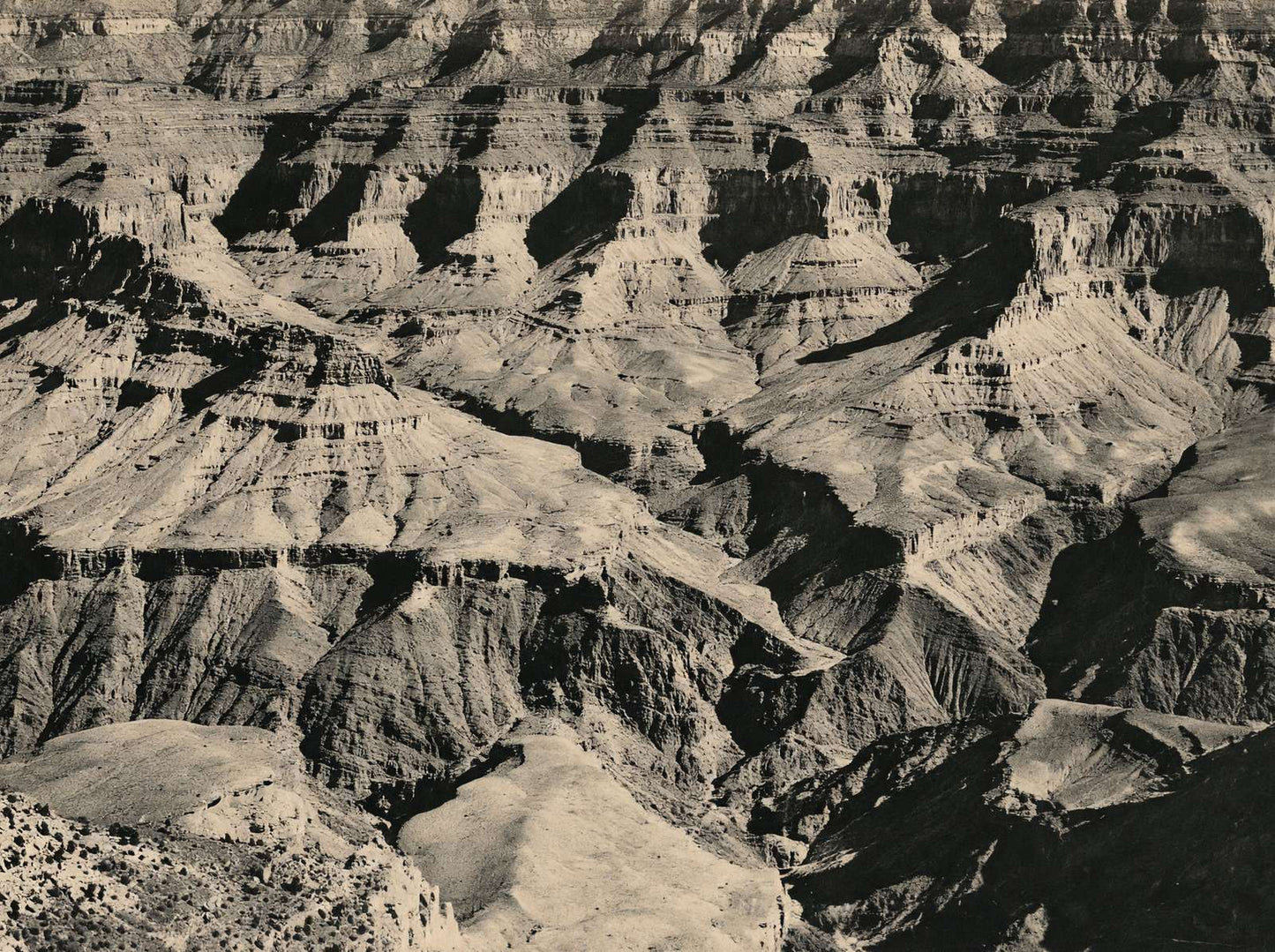 Panorama from Hotel Point Grand Canyon in 1907 Vintage Print (7 Sizes)