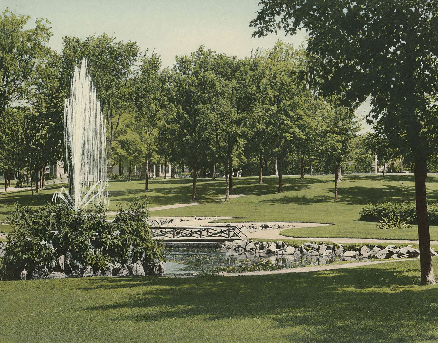 The Park Bath Maine in 1905 Vintage Print (7 Sizes) - High Quality