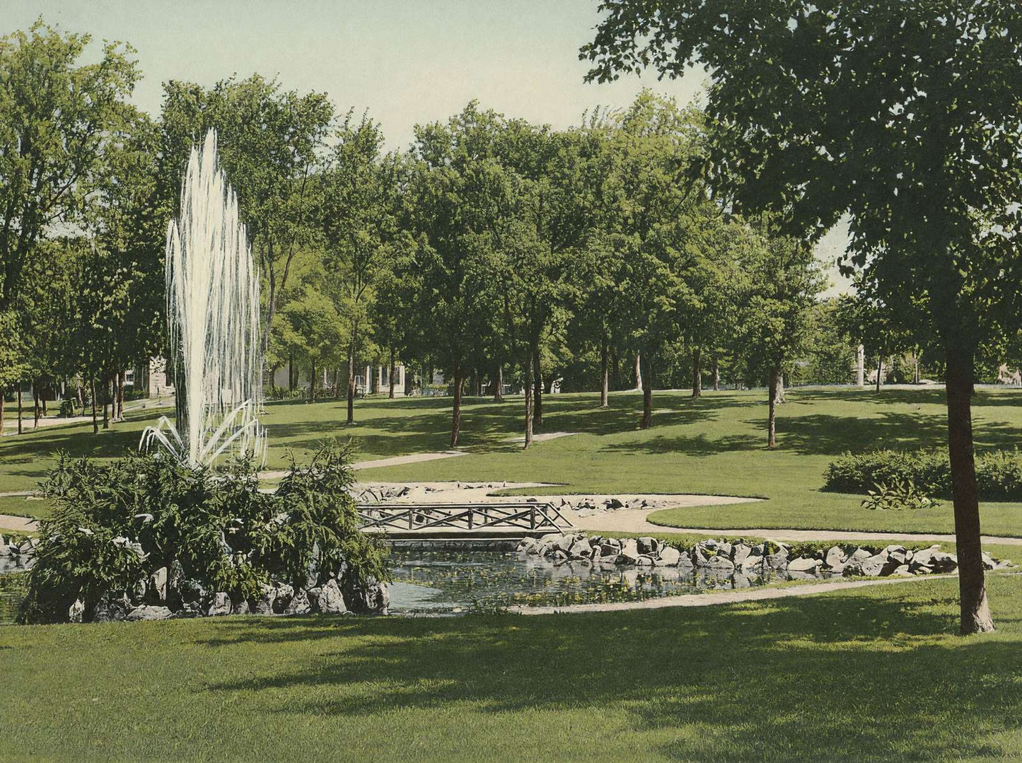 The Park Bath Maine in 1905 Vintage Print (7 Sizes) - High Quality