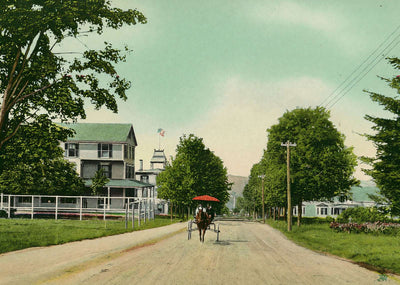 Park Street Bethlehem NH in 1911 Vintage Print (7 Sizes) - Acid Free
