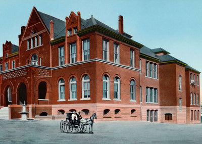 Paris High School Texas in 1907 Vintage Print (7 Sizes) - Archival Paper