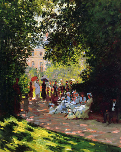 Park Monceau art print by Claude Monet (1878)