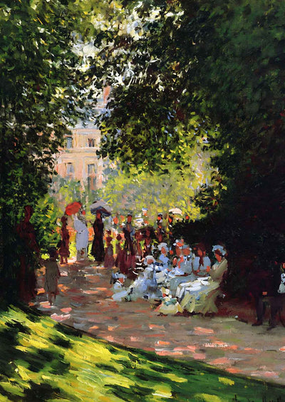 Park Monceau Art Print 1878 Painting by Claude Monet (6 Sizes) - Acid Free