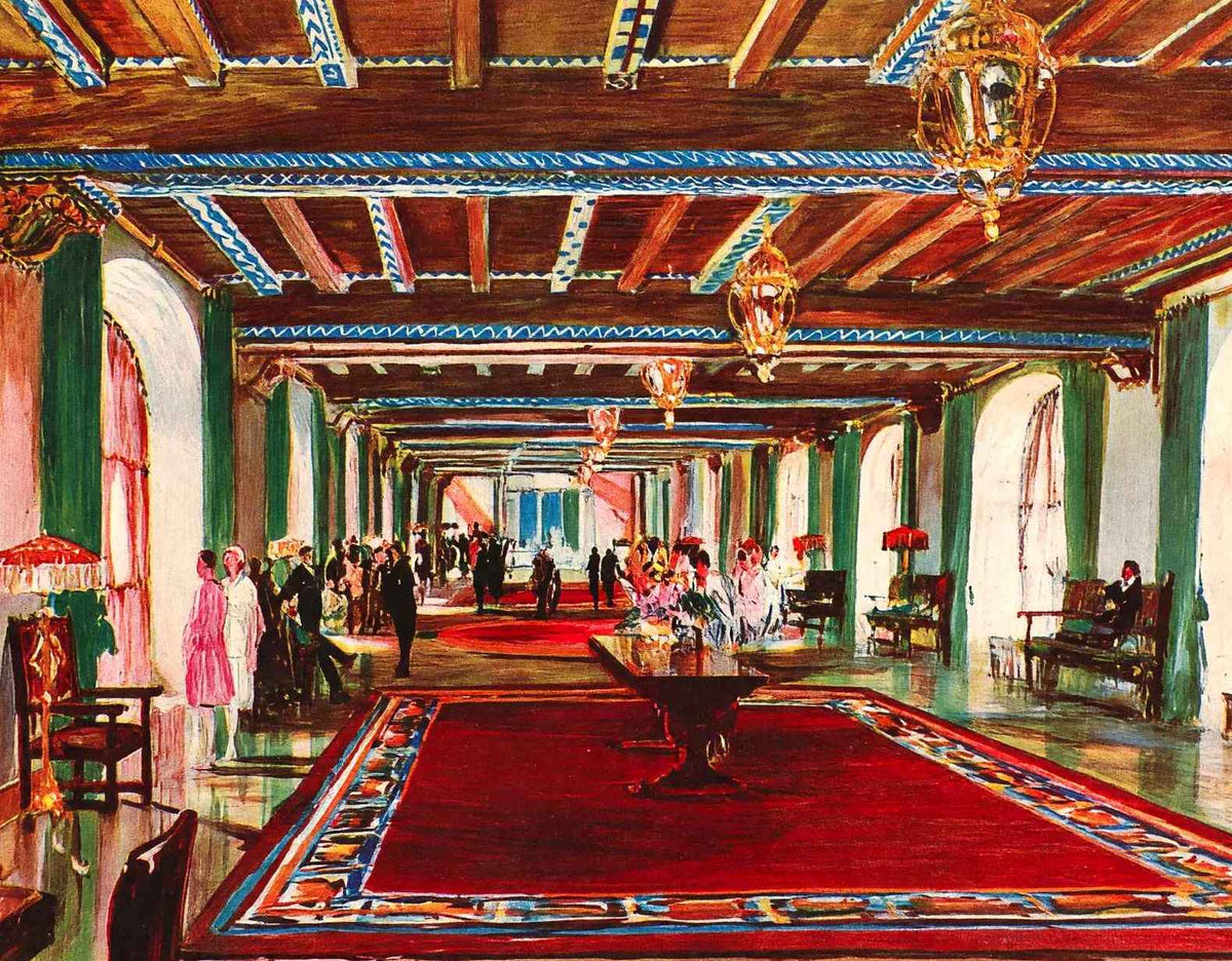 Passaggio Edgewater Beach Hotel Chicago Vintage Print (7 Sizes) - Reproduction