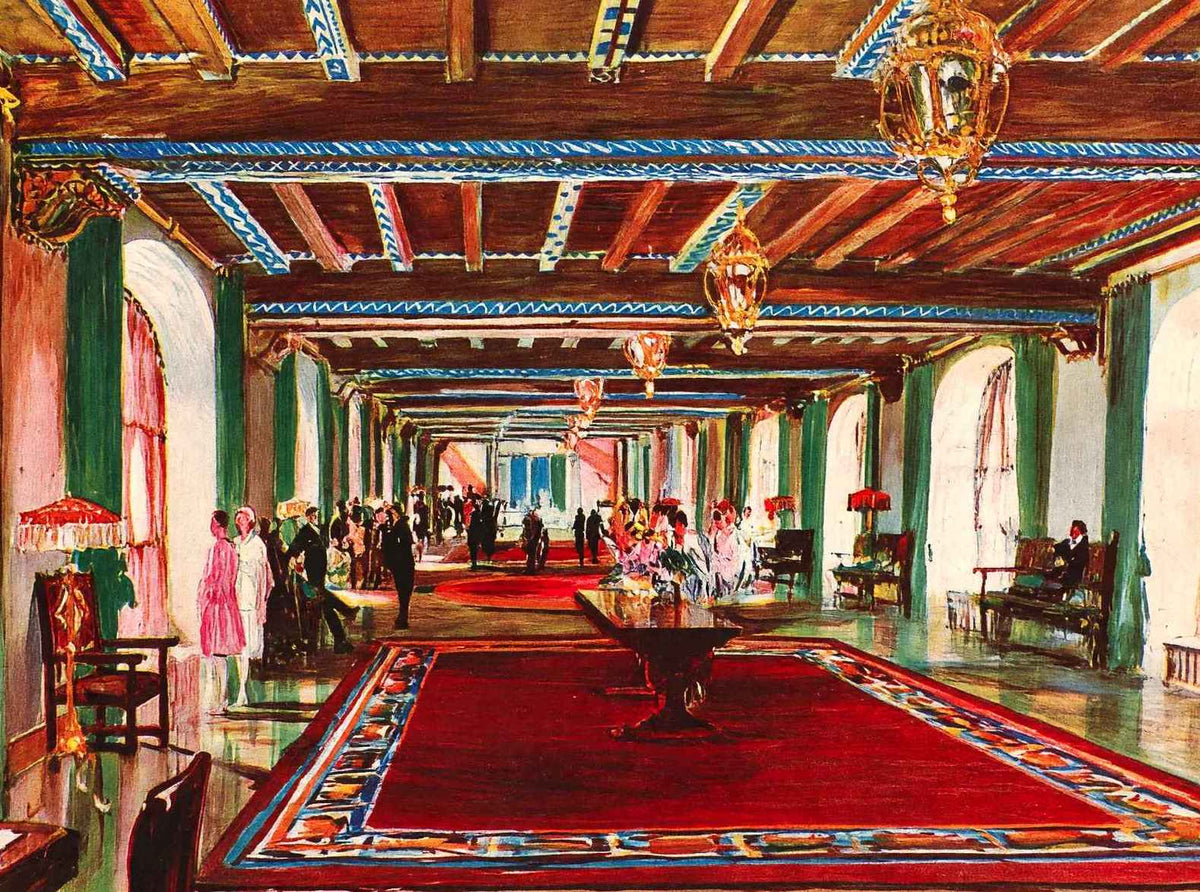 Passaggio Edgewater Beach Hotel Chicago Vintage Print (7 Sizes) - Reproduction