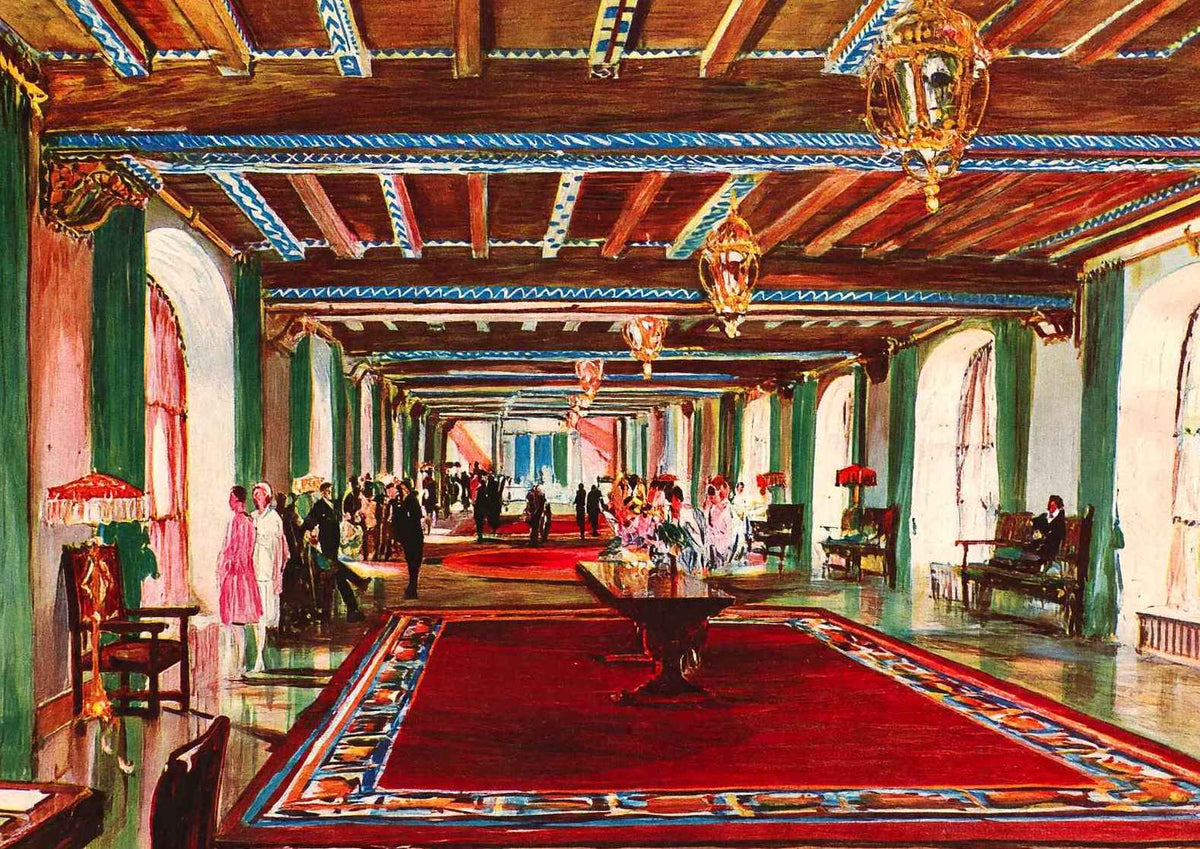 Passaggio Edgewater Beach Hotel Chicago Vintage Print (7 Sizes) - Reproduction