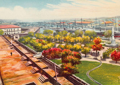 Pasig River and Luneta Manila Vintage Print (7 Sizes) - Acid Free