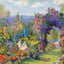Path Through Clematis Arbor in 1922 Art Print (7 Sizes) - Restored
