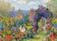 Path Through Clematis Arbor in 1922 Art Print (7 Sizes) - Restored
