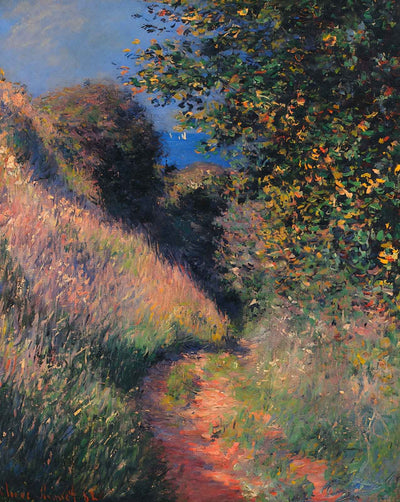 Path at Pourville painting print by Claude Monet (1882)