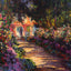 Pathway in Monet's Garden at Giverny (1901 - 1902) by Monet Art Print (6 Sizes)