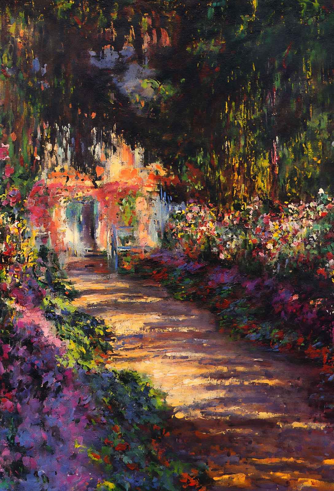 Pathway in Monet's Garden at Giverny (1901 - 1902) by Monet Art Print (6 Sizes)
