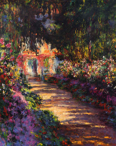 Pathway in Monet's Garden at Giverny (1901 - 1902) painting by Claude Monet (1901)