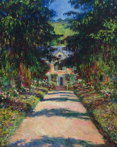 Pathway in Monet's Garden at Giverny (1900) art print by Claude Monet (1900)