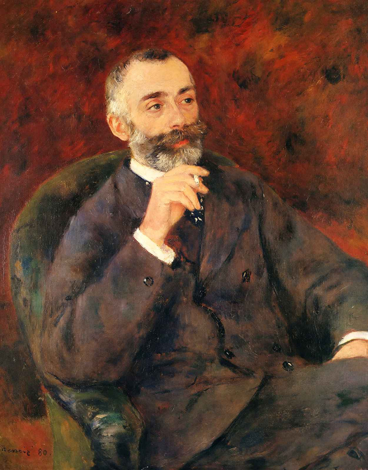 Paul Berard Art Print 1880 Painting by Pierre-Auguste Renoir (6 Sizes)