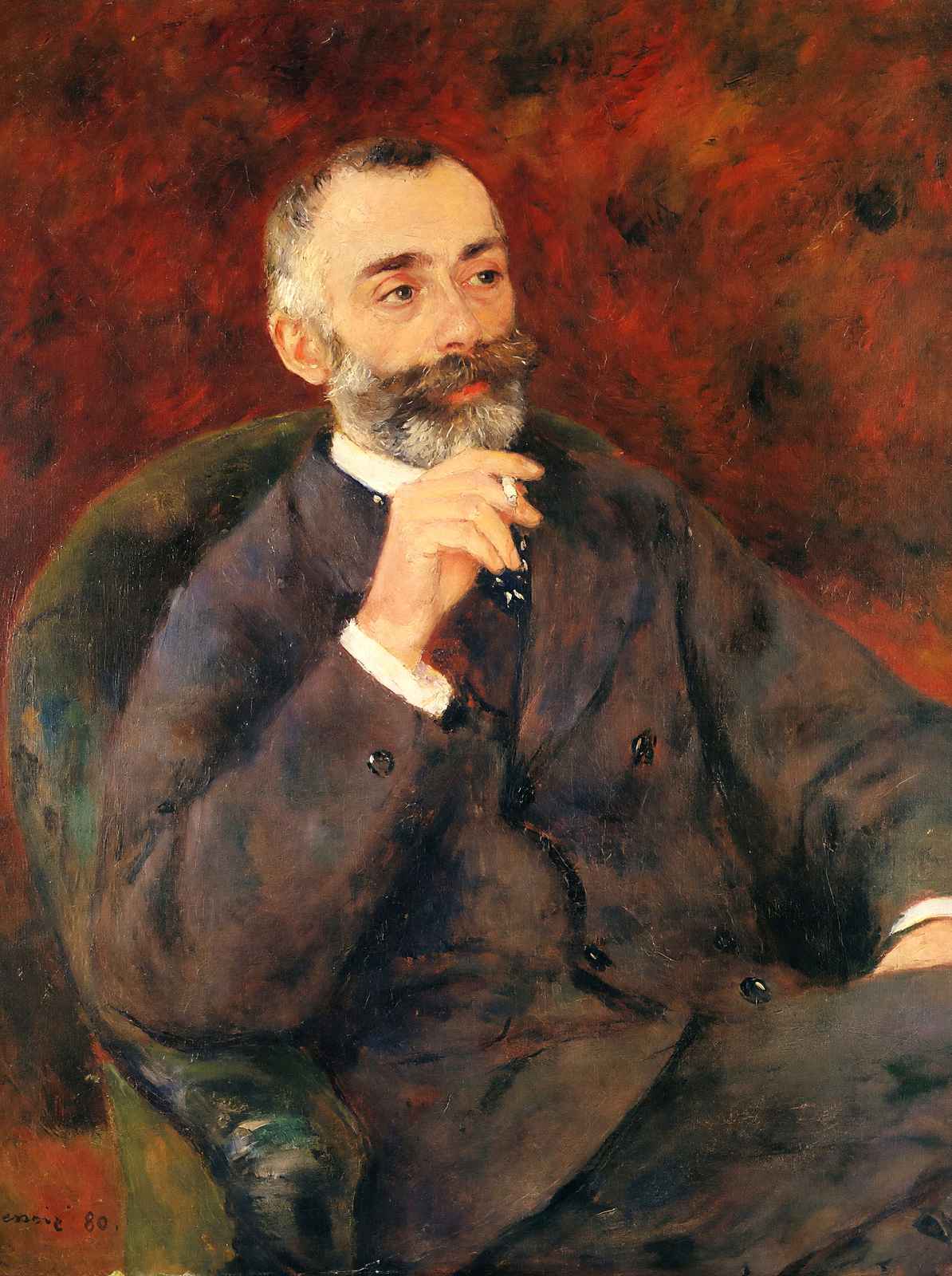 Paul Berard Art Print 1880 Painting by Pierre-Auguste Renoir (6 Sizes)