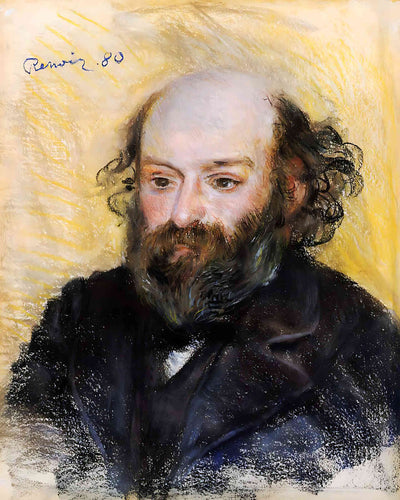 Paul Cezanne Painting by Pierre-Auguste Renoir 8x10" Art Print - Restored