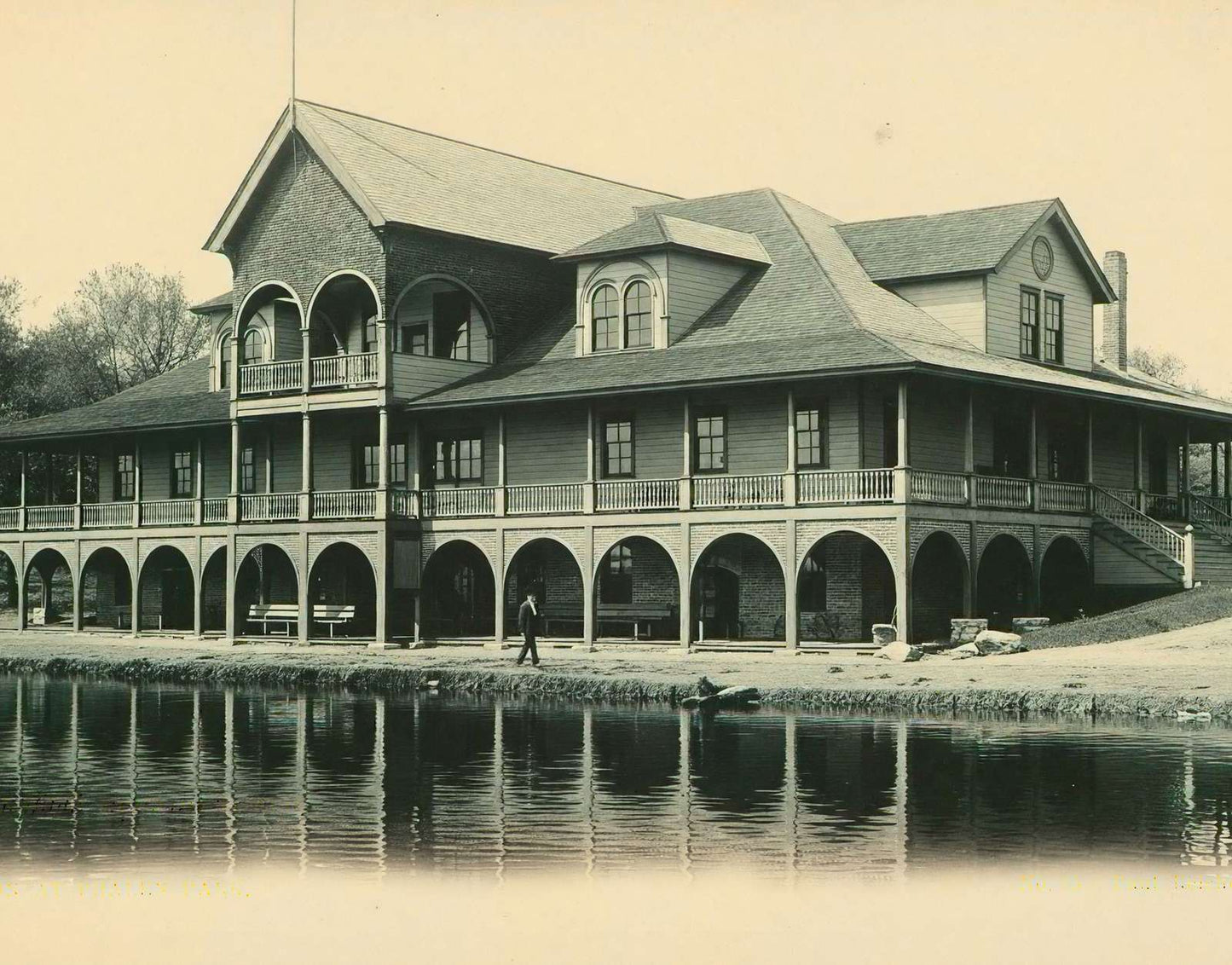 Pavilion at Phalen Park St Paul in 1906 Vintage Print (7 Sizes) - Acid Free