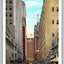 Akard Street Canyon, Dallas, Texas Vintage Postcard