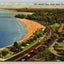 Aerial View, South Shore Drive, Chicago, Chicago Park District Illinois Postcard