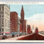 Michigan Ave. Looking North from Monroe, Chicago, Ill. (Illinois) Postcard