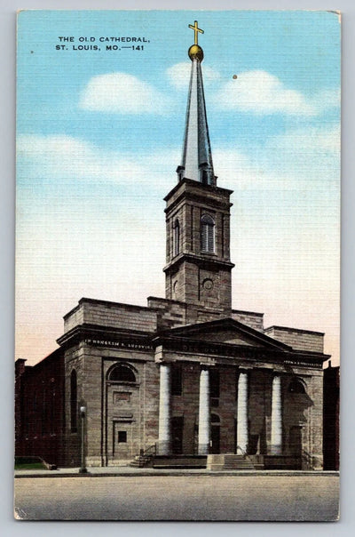 The Old Cathedral, St. Louis, MO (Missouri) Vintage E. C. Kropp Postcard AWESOME