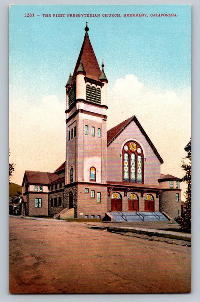 The First Presbyterian Church, Berkeley, California Vintage Postcard BEAUTIFUL