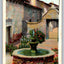 Fountain and Doorway - Mission San Juan Capistrano, California Vintage Postcard