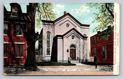 Presbytarian Church, Where Stonewall Jackson Worshipped, Frederick, MD Postcard