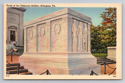 Tomb of the Unknown Soldier, Arlington, VA (Virginia) Vintage Postcard