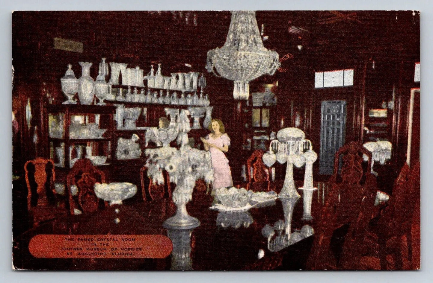 The Famed Crystal Room, Lightner Museum of Hobbies, St. Augustine, FL Postcard