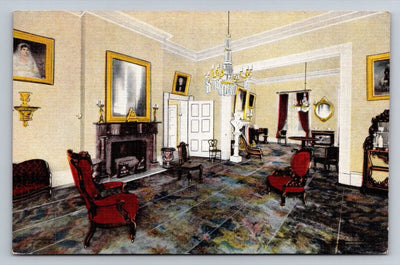 Drawing Room of the Hermitage, Home of Andrew Jackson, Nashville, TN Postcard