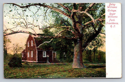 Betsy J. Williams Cottage, Roger Williams, Park, Providence, RI Vintage Postcard