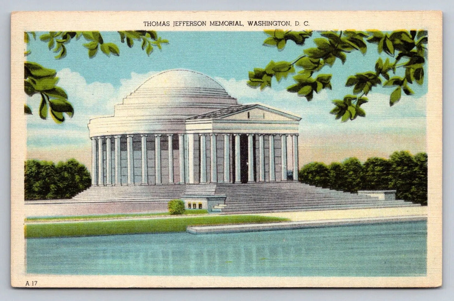 Thomas Jefferson Memorial, Washington DC Vintage Postcard