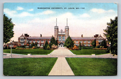 Washington University, St. Louis, MO (Missouri) Vintage Postcard - Wow!