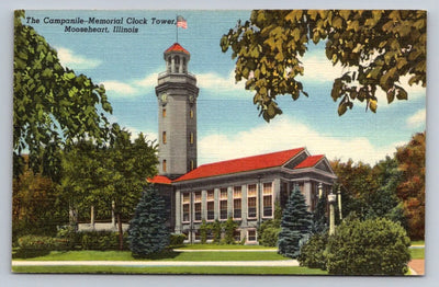 The Campanile-memorial Clock Tower, Mooseheart, Illinois Vintage Postcard