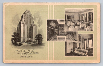 The Park Plaza on the Park, Saint Louis, Missouri Hotel Vintage Postcard