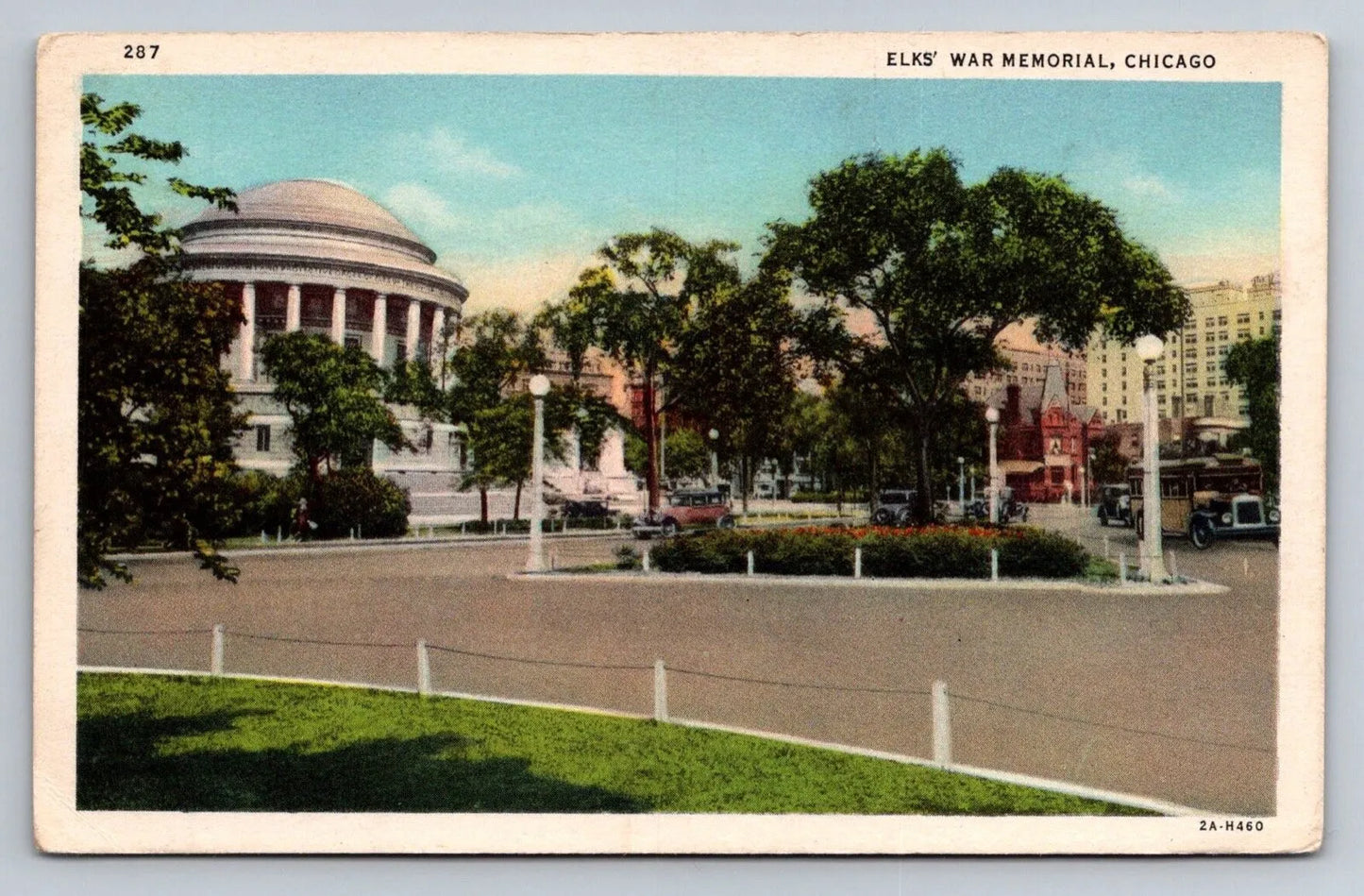 Elks' War Memorial, Chicago, Illinois Vintage Postcard