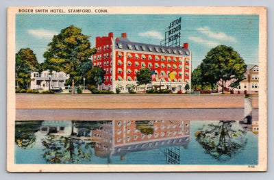 Roger Smith Hotel, Stamford, Conn. Vintage Postcard