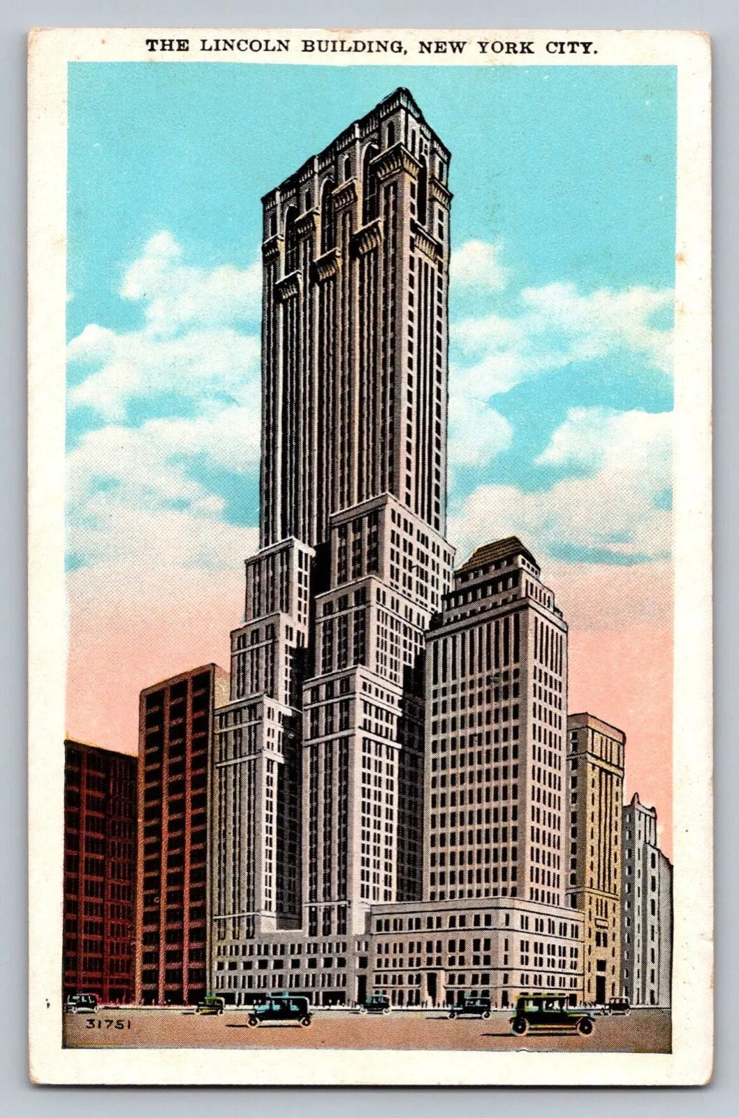 The Lincoln Building, New York City Vintage Postcard