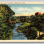 Willimantic River from Foot Bridge, Willimantic, Conn. Connecticut Postcard