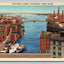 Providence Harbor, Providence, Rhode Island Vintage Postcard