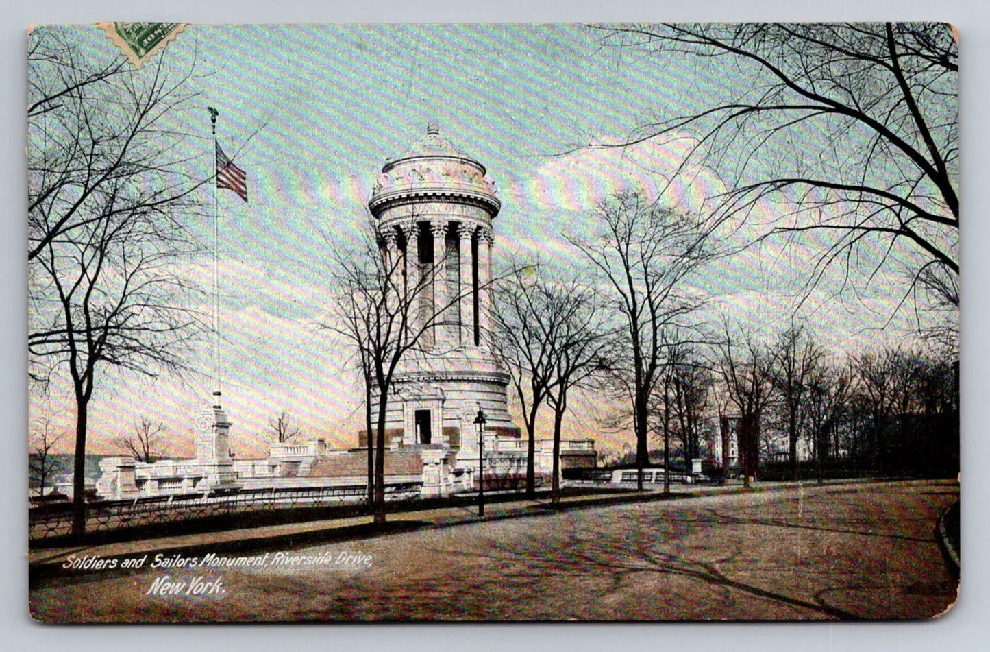 Soldiers and Sailors Monument, Riverside Drive, New York Vintage Postcard